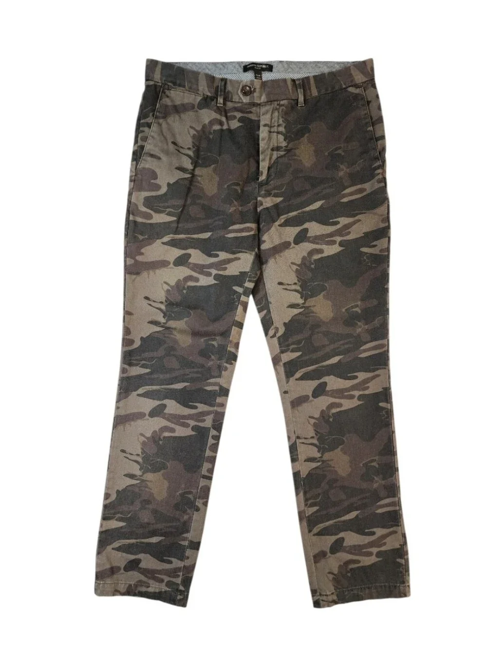 Banana Republic Men's Slim Fit Camouflage Print Chino Pants Size 33x30